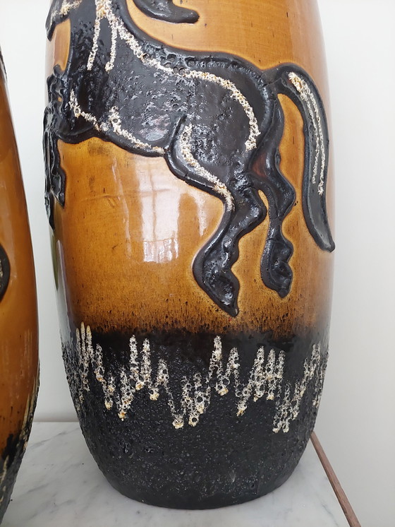 Image 1 of Set of Scheurich West Germany Vases