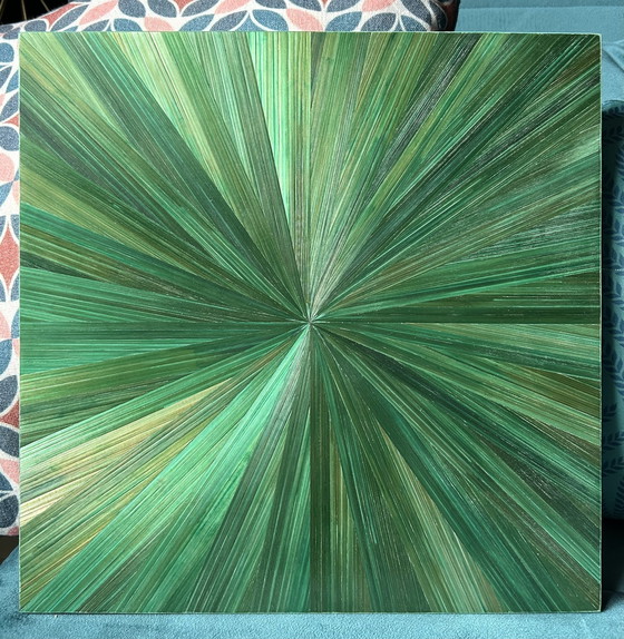 Image 1 of Table Marqueterie de Paille