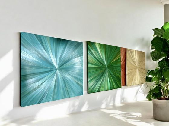 Image 1 of Table Marqueterie de Paille