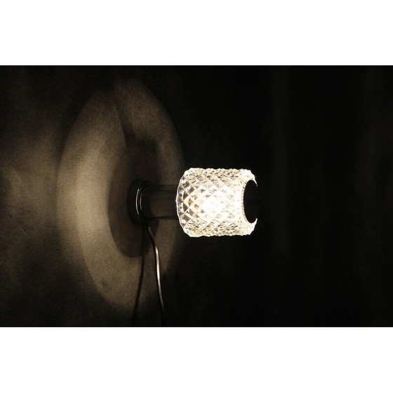 Image 1 of Vintage glass table lamp by Kamenicky Senov, Czechoslovakia 1970