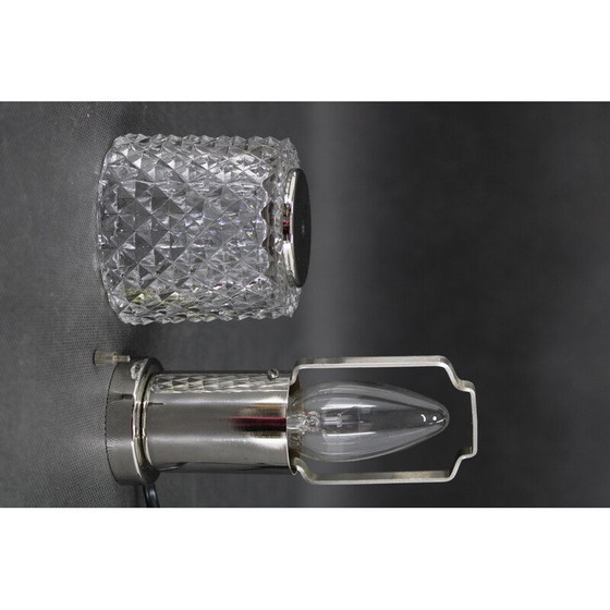 Image 1 of Vintage glass table lamp by Kamenicky Senov, Czechoslovakia 1970