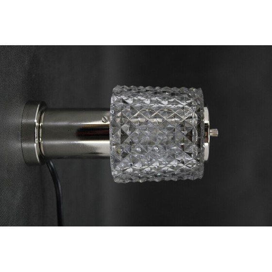 Image 1 of Vintage glass table lamp by Kamenicky Senov, Czechoslovakia 1970