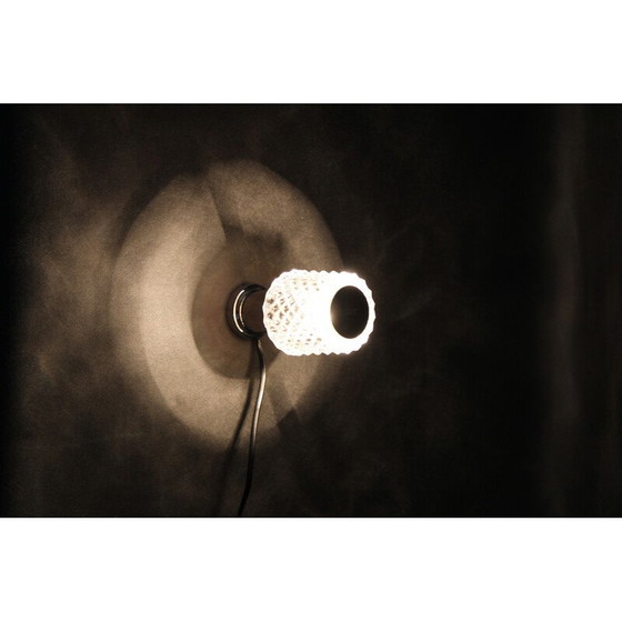 Image 1 of Vintage glass table lamp by Kamenicky Senov, Czechoslovakia 1970