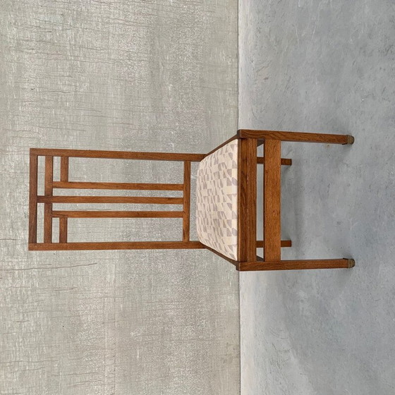 Image 1 of Set di 4 sedie Art Déco vintage della Scuola dell'Aia di Cornelis Van Der Sluys, Olanda, anni '30