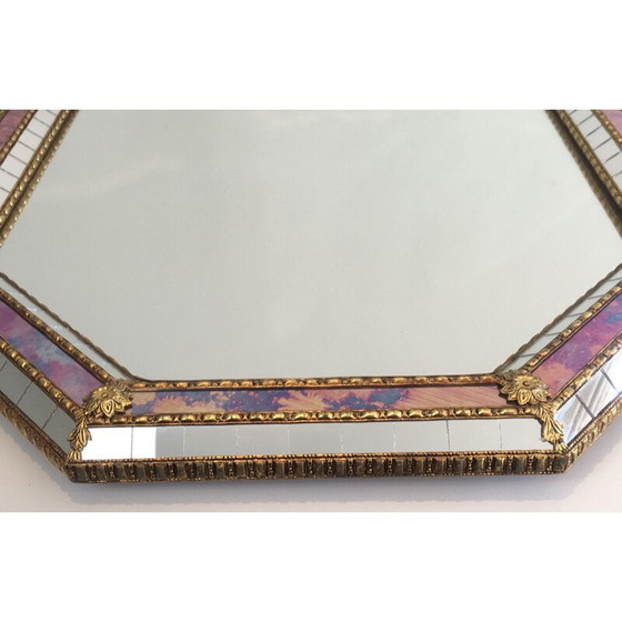 Image 1 of Vintage Octogonal mirror multi-facet 1970