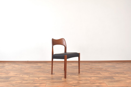 Image 1 of Mid-Century Teak Dining Chairs By Arne Hovmand-Olsen For Mogens Kold, 1960S, Set Of 4