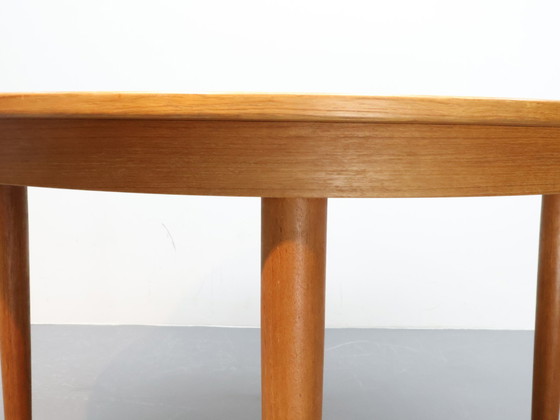 Image 1 of Table à manger danoise ronde/ovale extensible