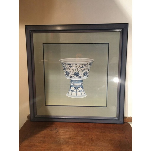 Ming vintage hand-painted pottery