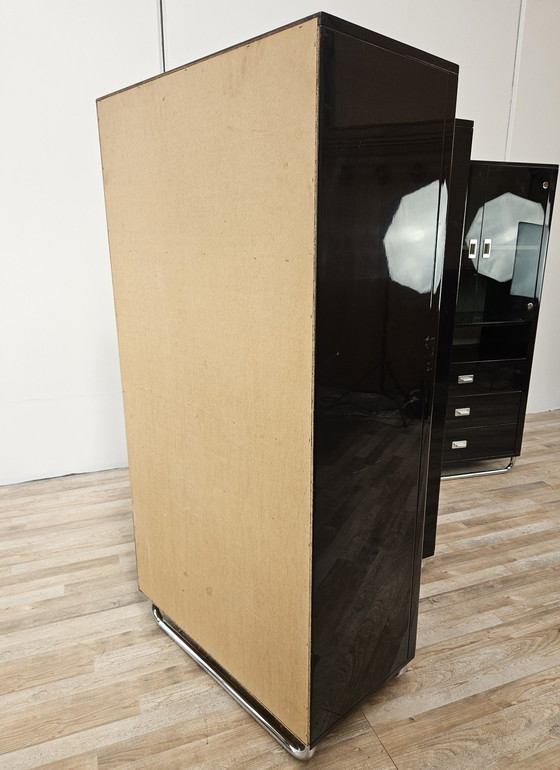 Image 1 of Modular Office Cabinets In Lacquered Wood From 1970S