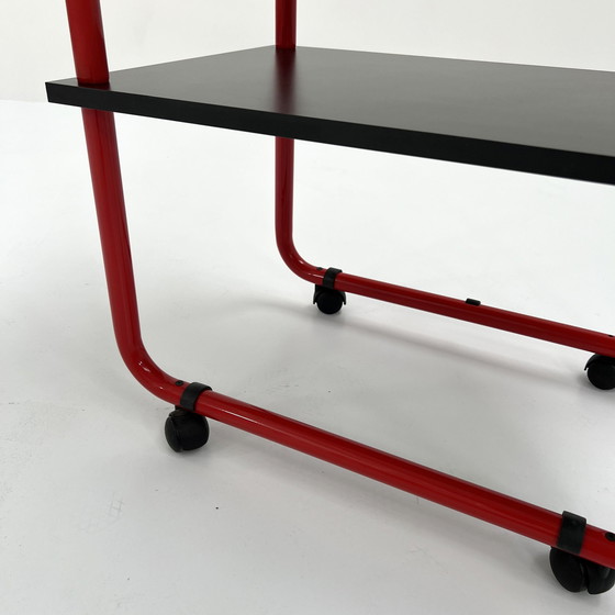 Image 1 of Tubular Trolley In Metal & Wood, 1980S