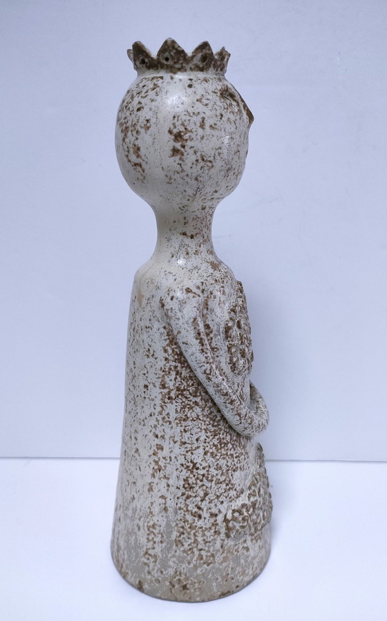 Image 1 of Anthropomorphic candlestick Stoneware Signed "P