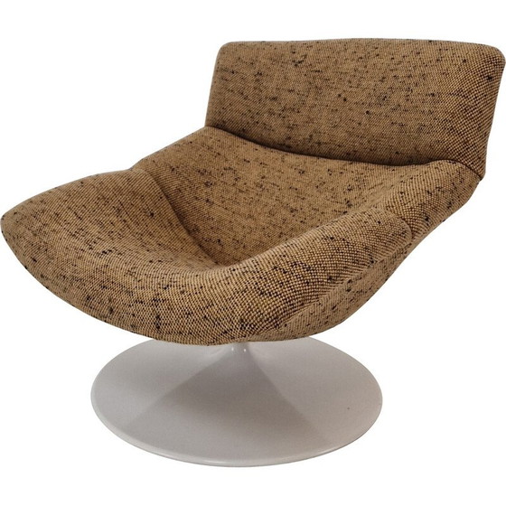 Image 1 of Poltrona vintage F518 in legno e metallo di Geoffrey Harcourt per Artifort, 1970