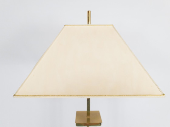 Image 1 of Lucite floor lamp brass and plexiglass