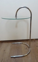 Tjord Bjorklund side table glass / chrome