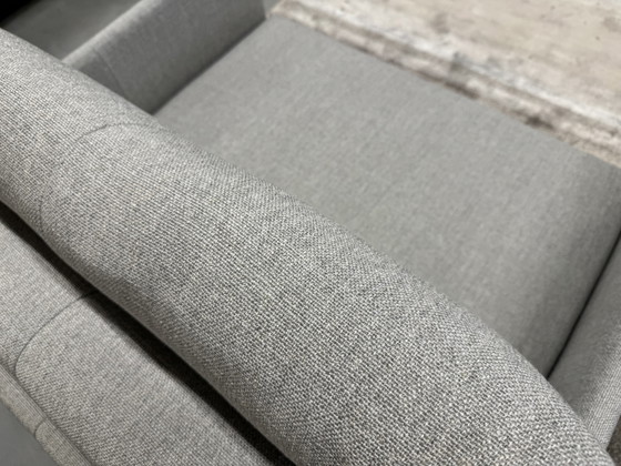 Image 1 of Jess Design Jazz Love Seat Gray Fabric