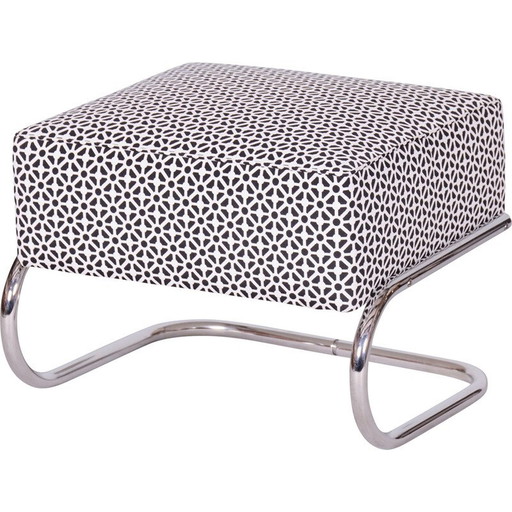Vintage Bauhaus chrome steel stool by Robert Slezák, Czechoslovakia 1930
