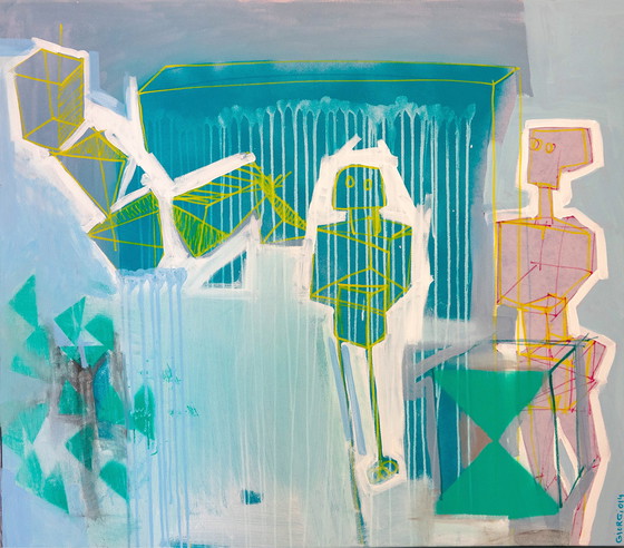 Image 1 of Schilderij ”Obob ” Giorgi Shengelia