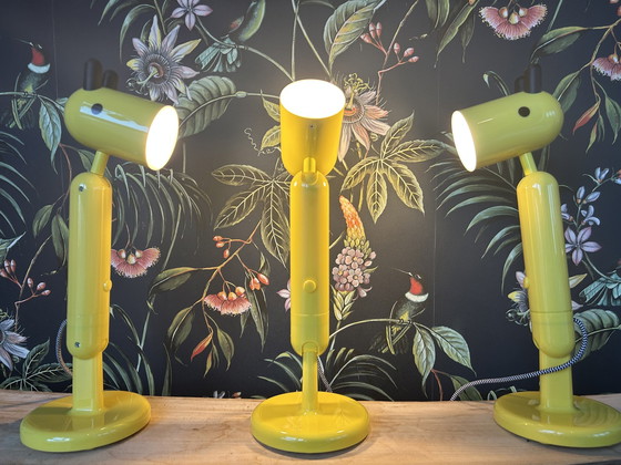 Image 1 of 3X Ikea Krux Lamp - Yellow