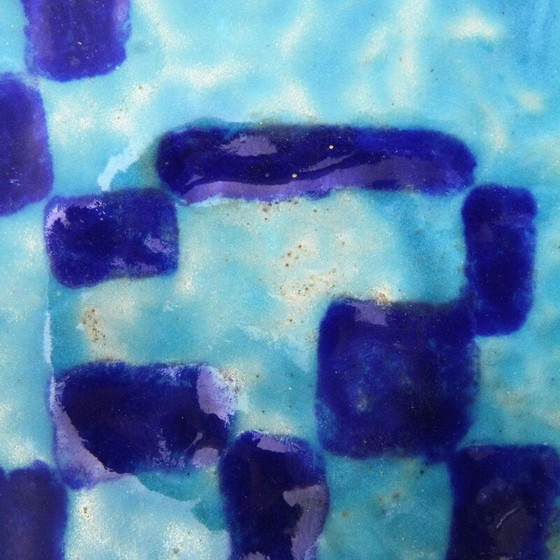 Image 1 of Italian Enameled Copper bowl, Mid-Century 1950s