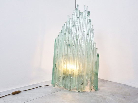 Image 1 of Pia Manu brutalist glass wall light