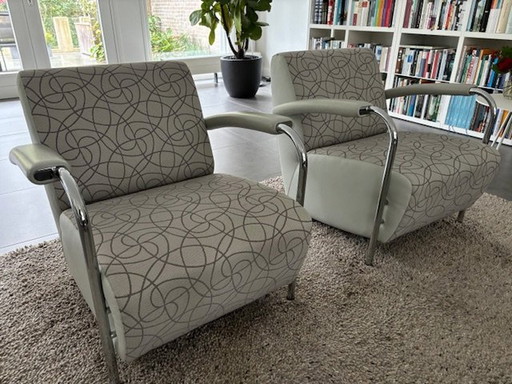 2x Leolux Scylla Armchairs