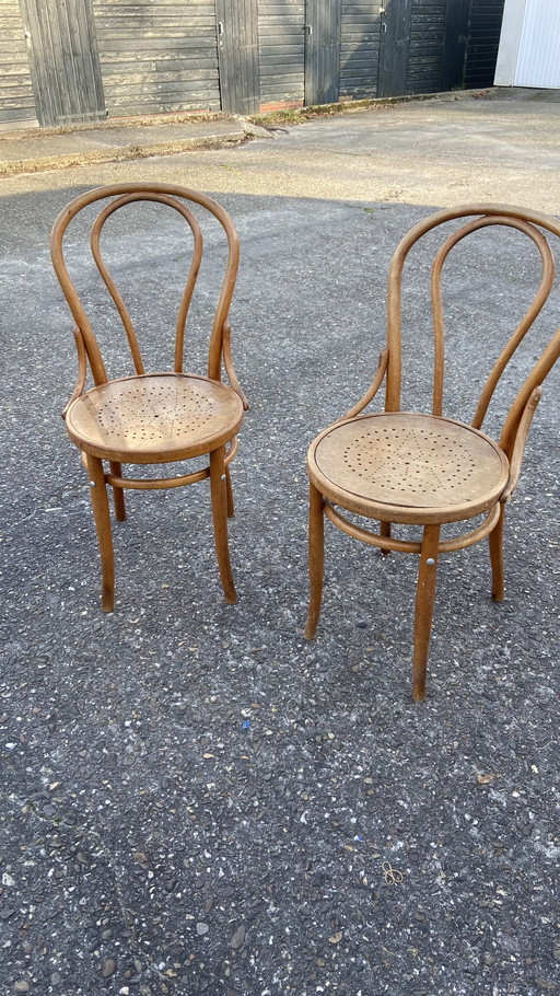 2x antique chairs Thonet no. 14 - Hoffmann