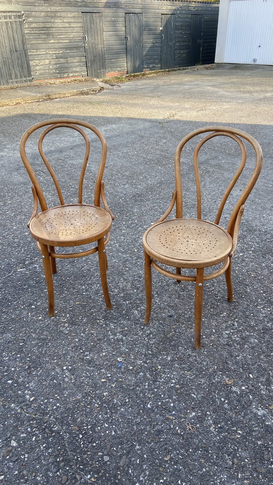 Image 1 of 2 sillas antiguas Thonet n.º 14 - Hoffmann