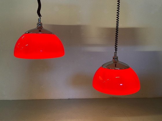 Image 1 of Cosack Leuchten Space Age Pendant Lamps -Set-.