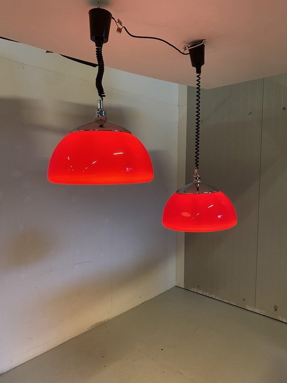 Image 1 of Cosack Leuchten Space Age Pendant Lamps -Set-.