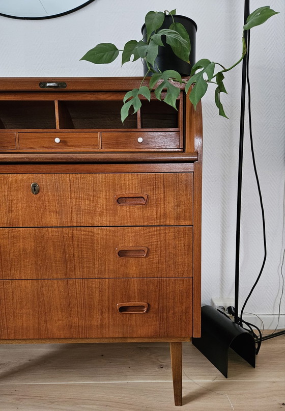 Image 1 of Vintage 1960s Scandinavian Secretary Desk