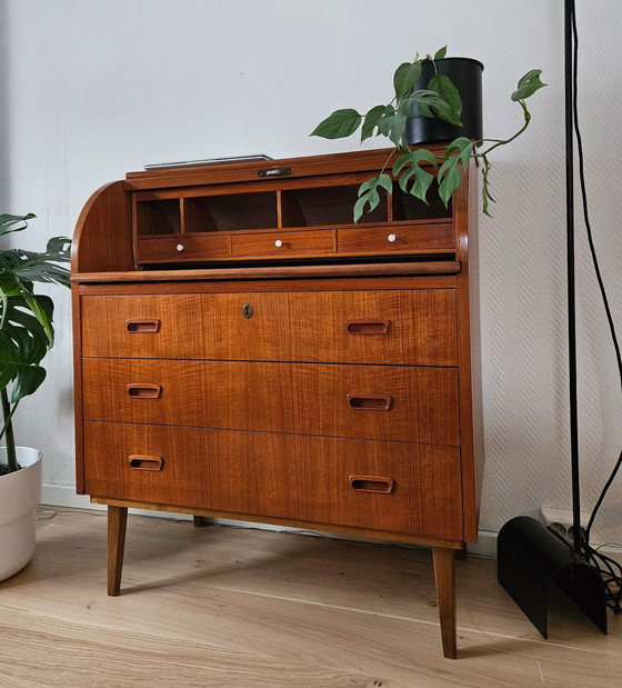 Image 1 of Vintage 1960s Scandinavian Secretary Desk