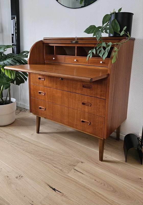 Image 1 of Vintage 1960s Scandinavian Secretary Desk