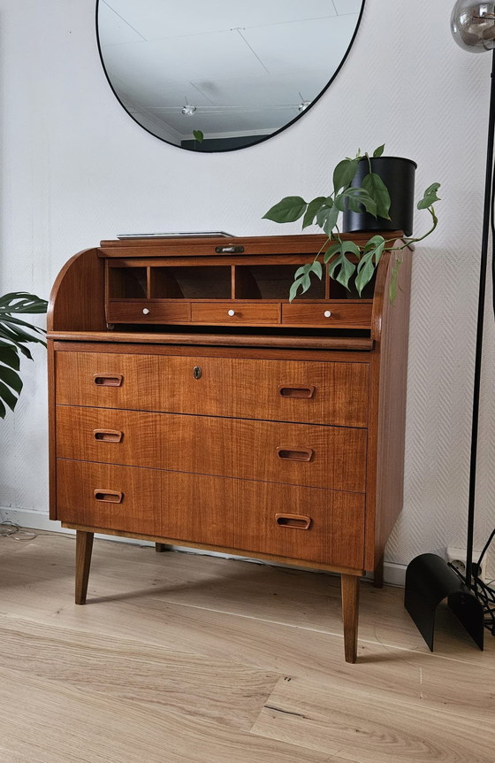Image 1 of Vintage 1960s Scandinavian Secretary Desk