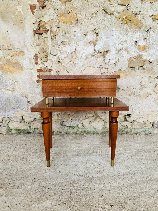 Mid-Century, Scandinavian-Style Nightstand/Side Table, 1960’s