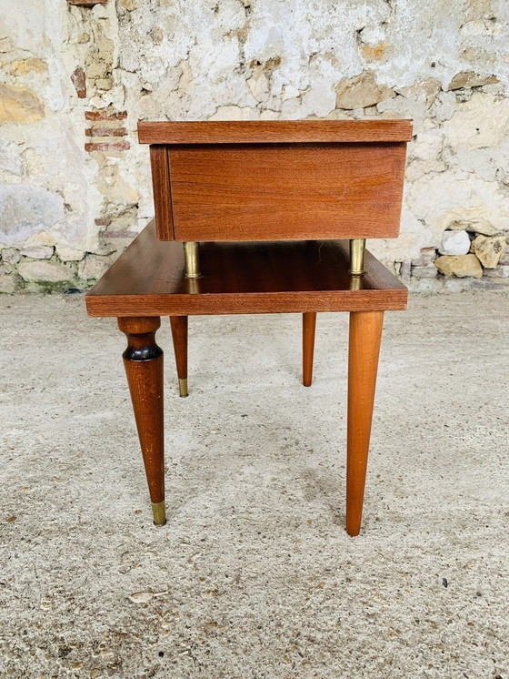 Image 1 of Mid-Century, Scandinavian-Style Nightstand/Side Table, 1960’s