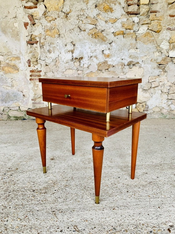 Image 1 of Mid-Century, Scandinavian-Style Nightstand/Side Table, 1960’s