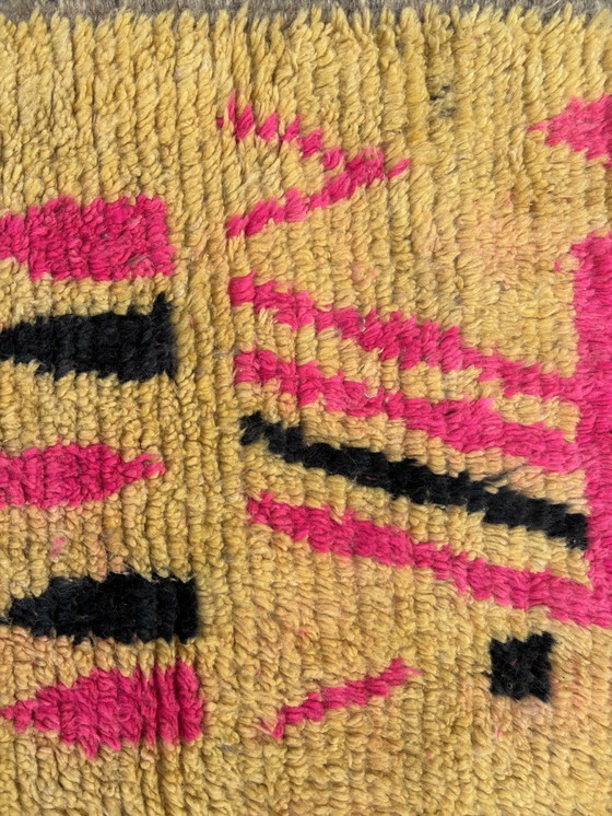 Image 1 of Pink Modern Boho Moroccan Runner Rug