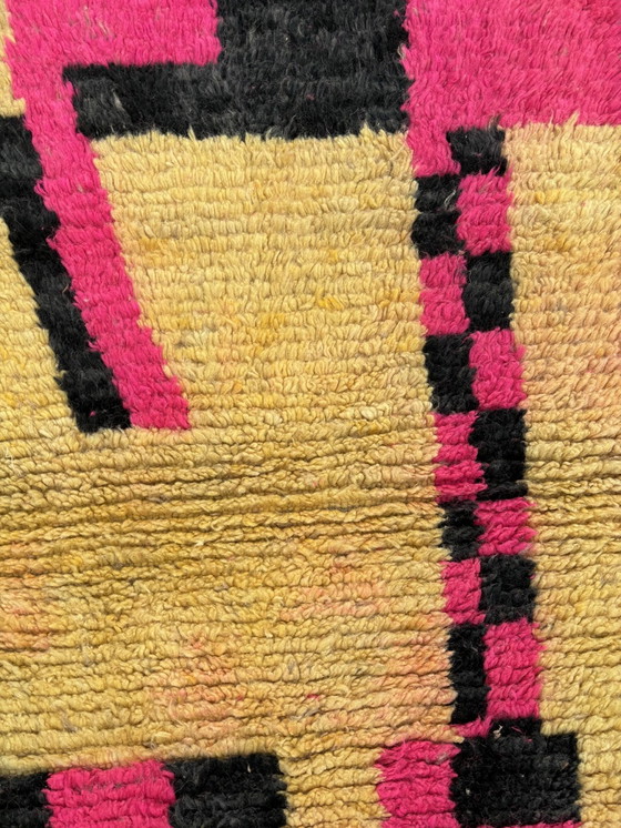 Image 1 of Pink Modern Boho Moroccan Runner Rug