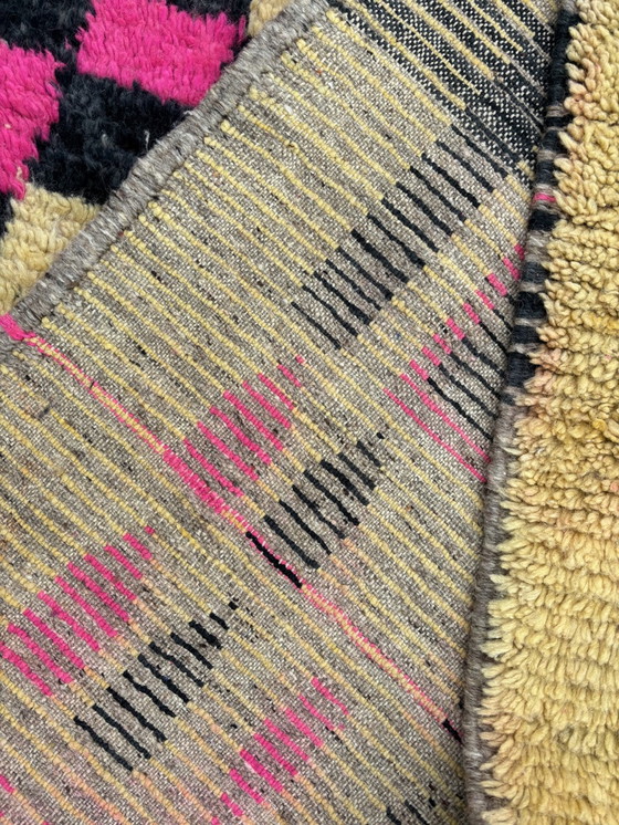 Image 1 of Pink Modern Boho Moroccan Runner Rug