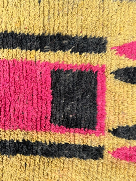 Image 1 of Pink Modern Boho Moroccan Runner Rug