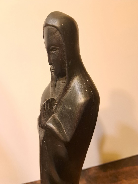 Image 1 of 1X Statua di Maria in ebano