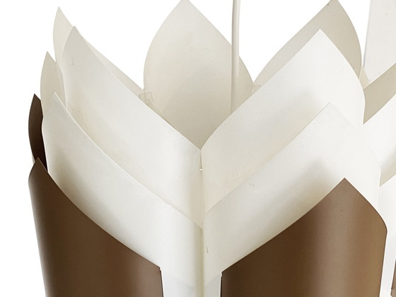 Image 1 of Plastic Sheet Pendant Light "Ballett" By Lars Schiøler For Hoyrup Lighting. Denmark 1970S