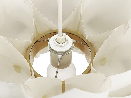 Image 1 of Plastic Sheet Pendant Light "Ballett" By Lars Schiøler For Hoyrup Lighting. Denmark 1970S