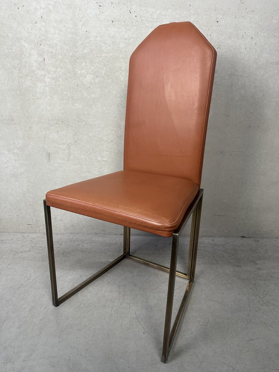 Image 1 of Vintage Design Regency Dining Table + 6 Chairs - Belgochrom