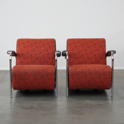 2 X Leolux Design Armchair Model Scylla