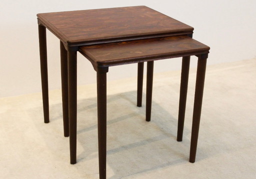 Tables gigognes par E. W. Bach pour Møbelfabrikken Toften