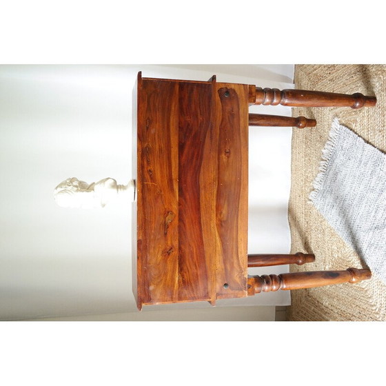 Image 1 of Vintage tiered desk in old solid walnut