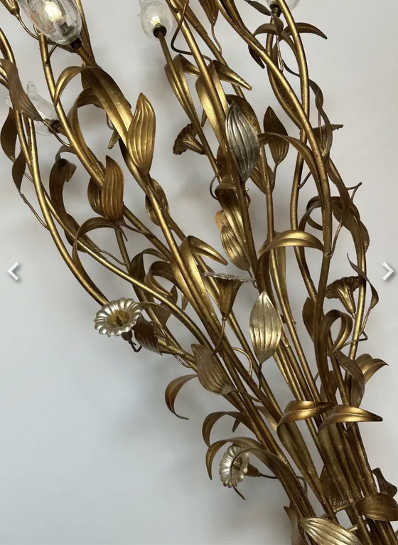 Image 1 of Floor lamp L'originale SRL Italia Murano chalices gilded