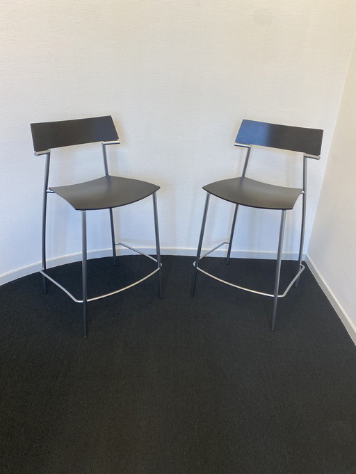 2x Tabouret Quasi - Van der Sluis Stalen Meubelen