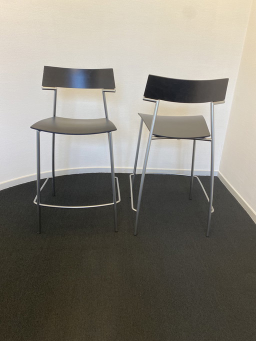 2x Tabouret Quasi - Van der Sluis Stalen Meubelen